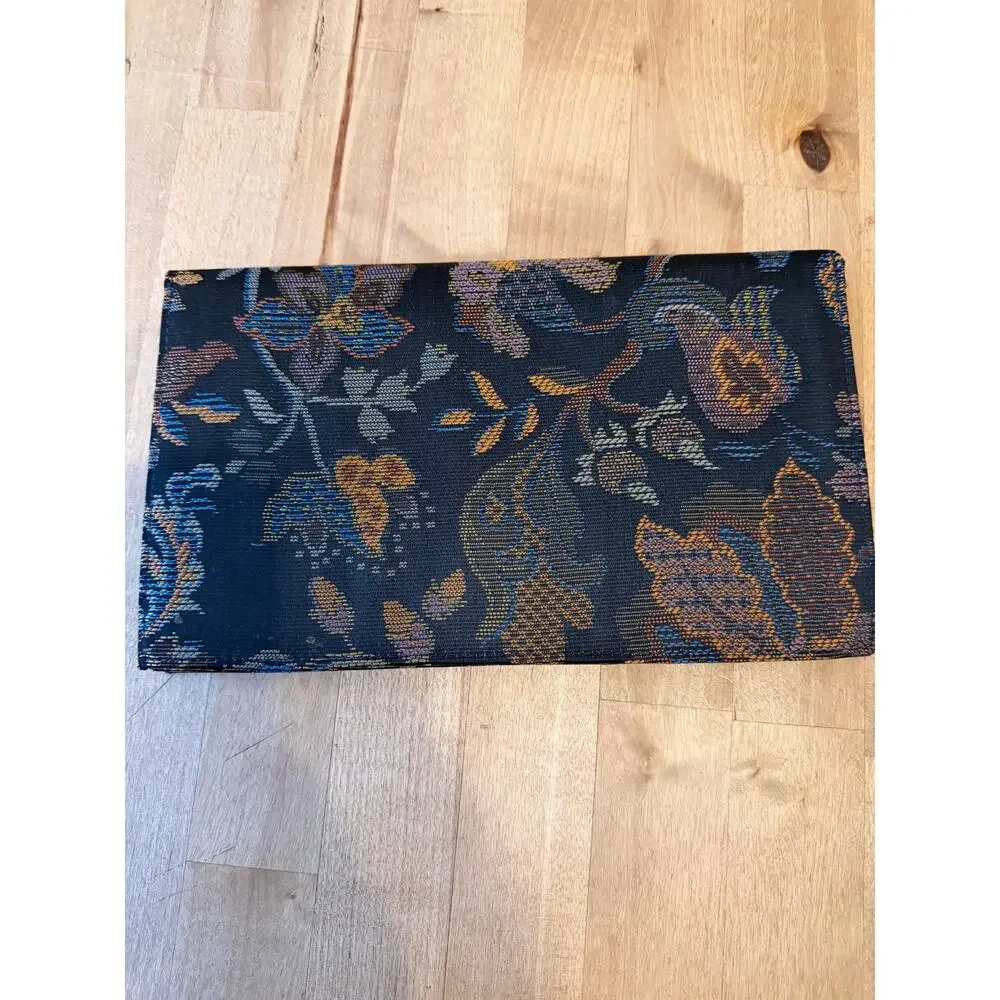 VNG Fendi Floral Tapestry Clutch Bag & Matching Wallet Gold Hardware Excellent - Picture 9 of 10